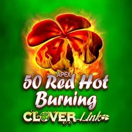 50 Red Hot Burning Clover Links slot icon by Novomatic, available at Gizbo Casino