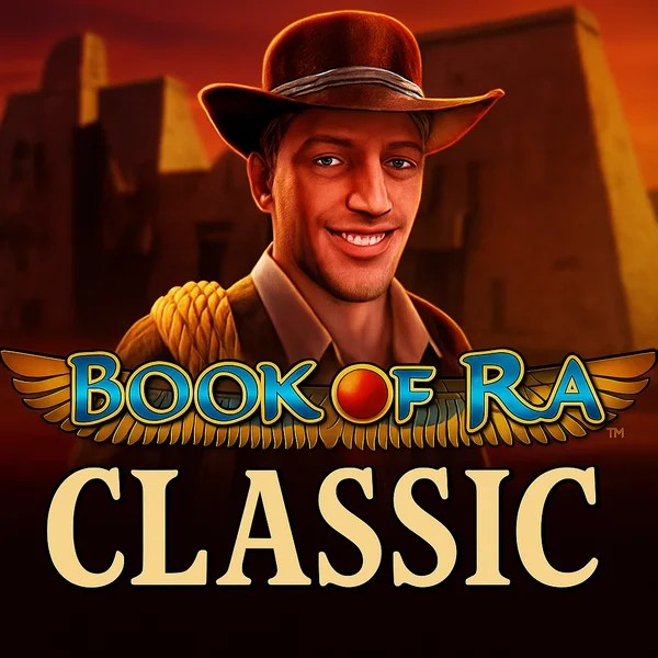 Book of Ra Classic slot logo by Novomatic at Gizbo Casino