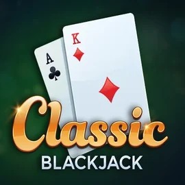 Classic Blackjack online game logo by Red Tiger Gaming on gizbo.eu