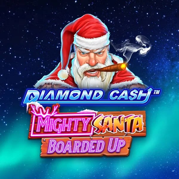 Diamond Cash Mighty Santa Boarded Up logo by Greentube Gizbo Casino