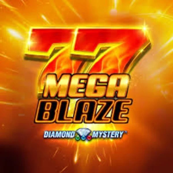 Diamond Mystery Mega Blaze slot logo by Greentube at Gizbo Casino