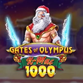 Gates of Olympus Xmas 1000 slot logo by Pragmatic Play at Gizbo Casino