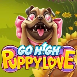 Go High Puppy Love slot logo by RubyPlay at Gizbo Casino